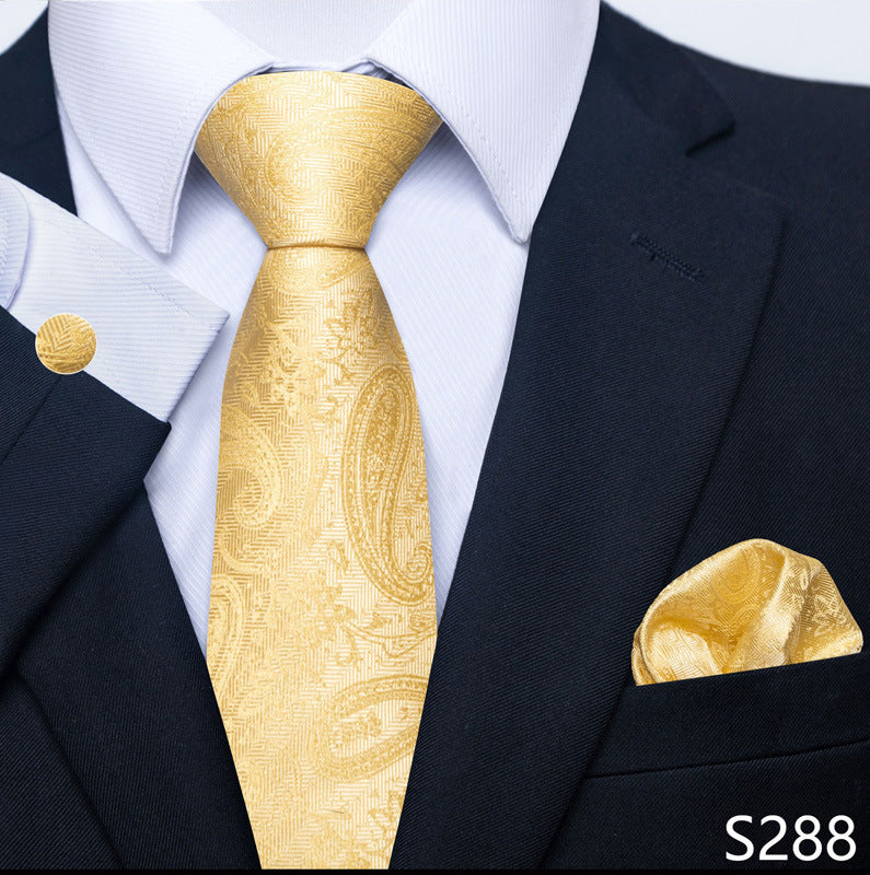 Men's Tie, Scarf & Cuff Buckle Set