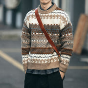 Ethnic-Style Men's Loose Sweater