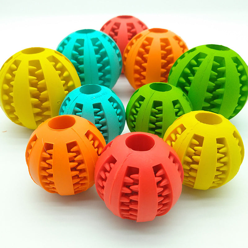 Slow-Feeder Treat-Dispensing Dog Ball