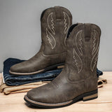 Retro Autumn And Winter Western Cowboy Worker Boot