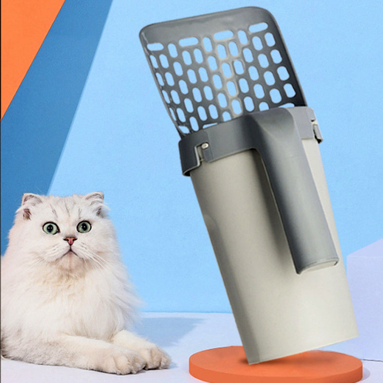Lazy Cat Litter Scoop with Storage Box