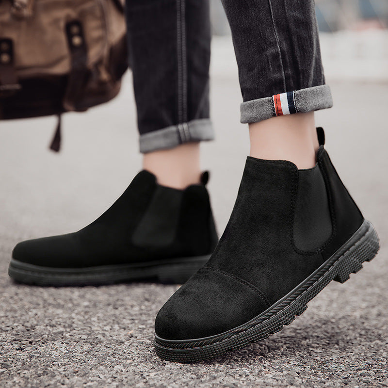 Slip-On Retro High-Top Boots
