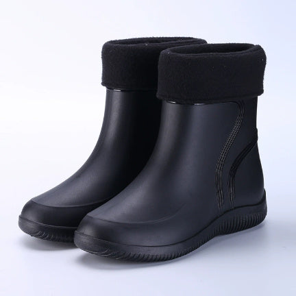 Men's Mid-Top Waterproof Rain Boots