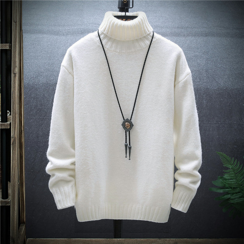 Velvet-Lined Crewneck Sweater