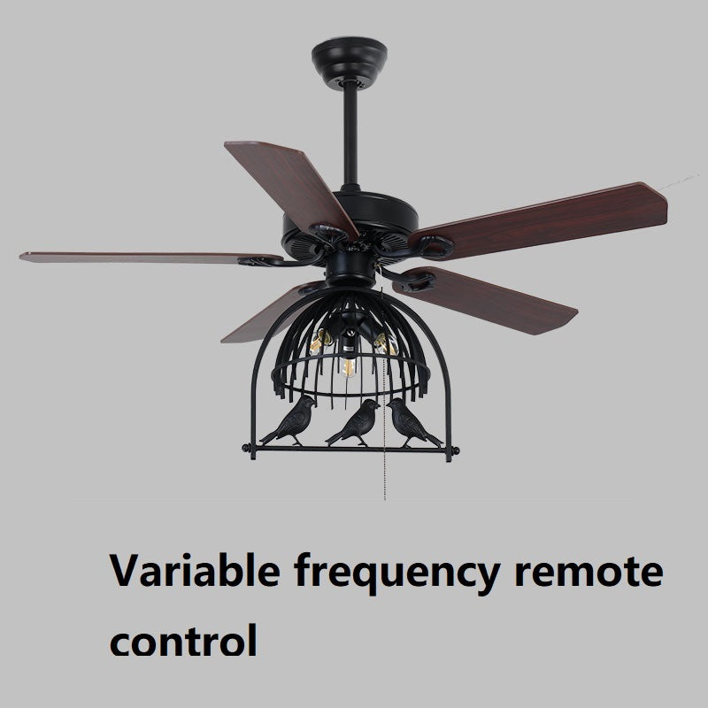 Retro Industrial Ceiling Fan Lamp