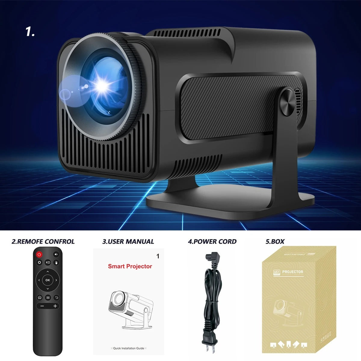 5G WiFi 4K Smart Projector