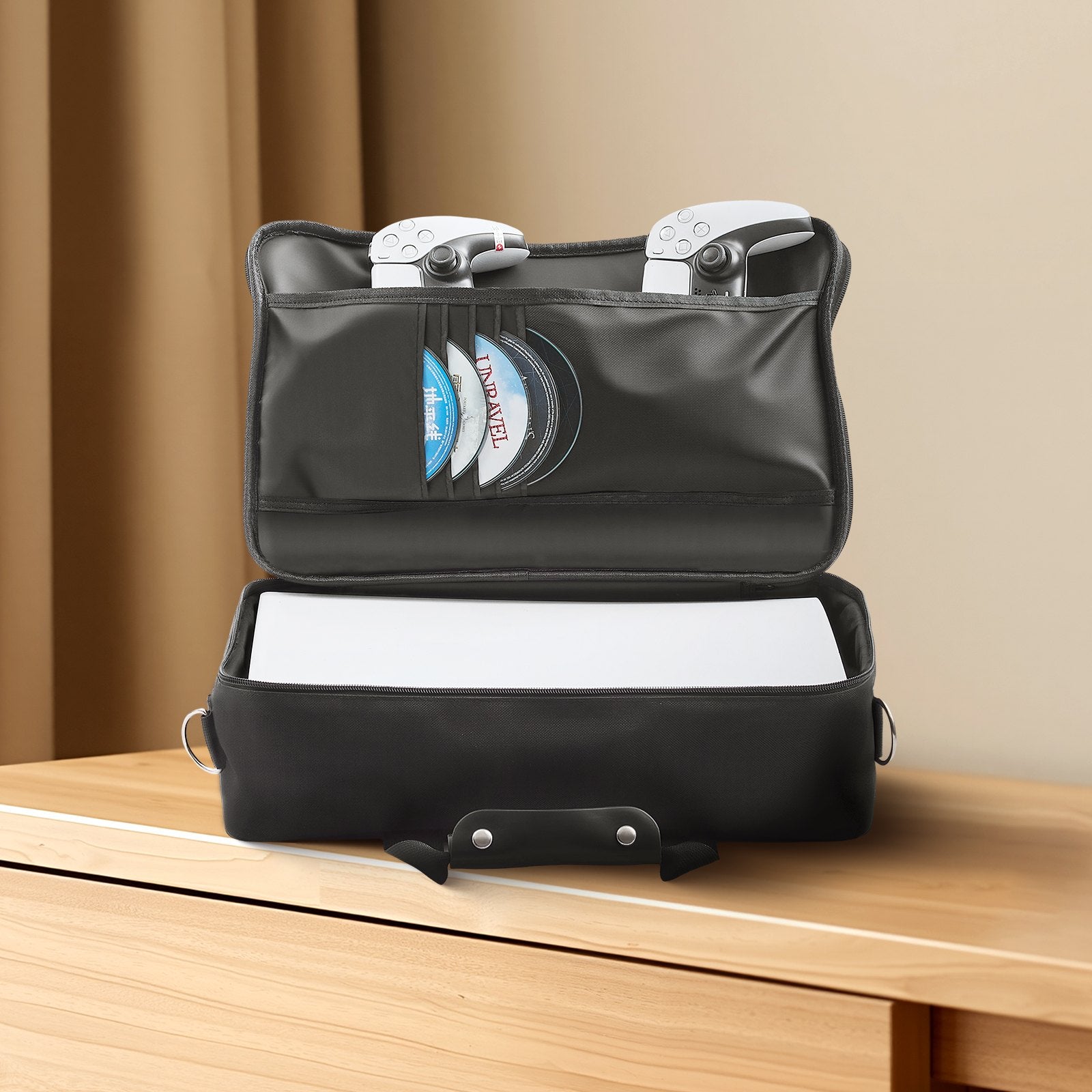 PS5 Slim Waterproof Travel Carrying Case