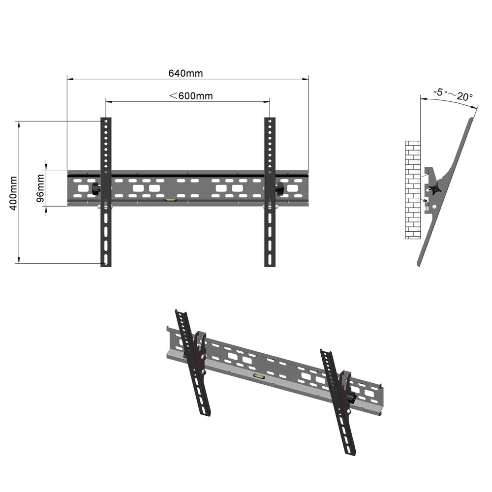 TV Stand with 50kg Load Capacity
