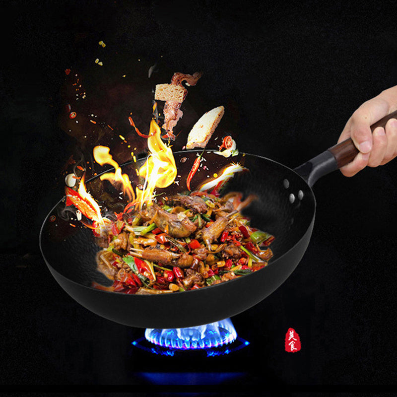 Handmade Cast Iron Wok