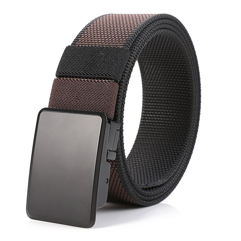 Men's Rotating-Buckle Reversible Nylon Belt