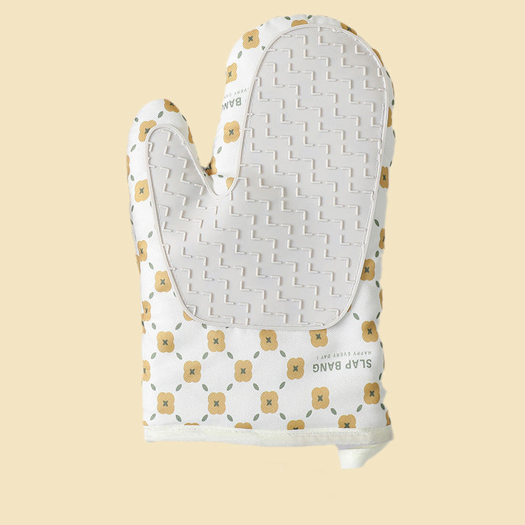 Heat-Resistant Cotton Oven Mitts