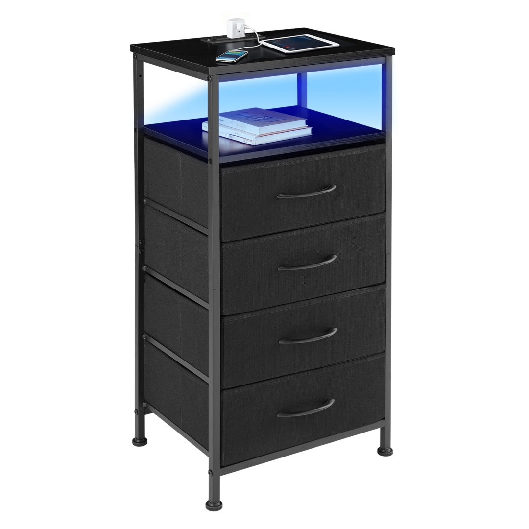 Charging-Station Nightstand with USB Ports