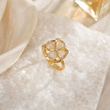 Temperament Wild Affordable Luxury Copper Plating 18K Gold Ring