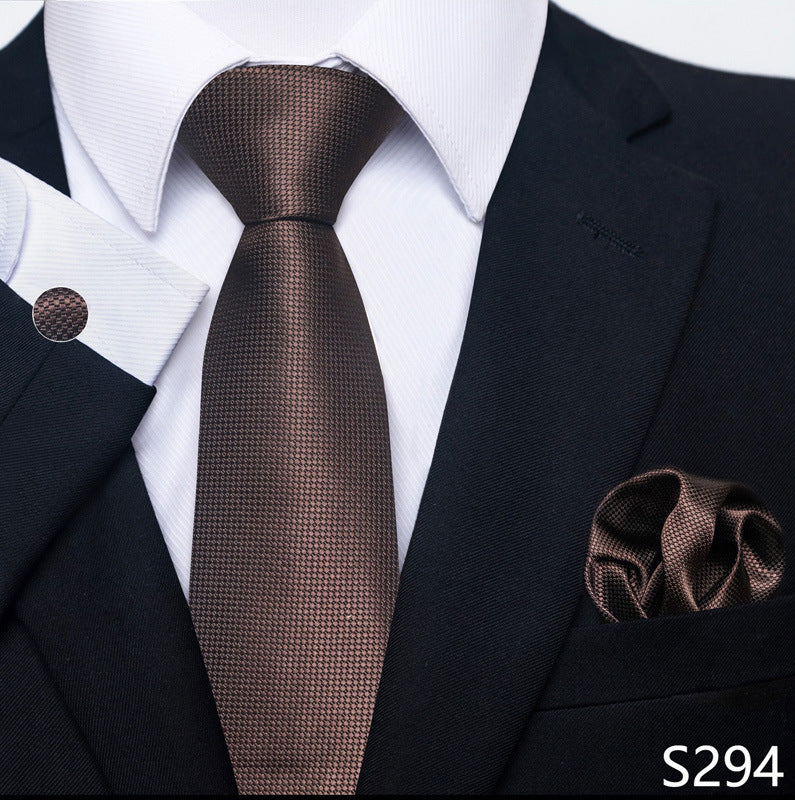 Men's Tie, Scarf & Cuff Buckle Set