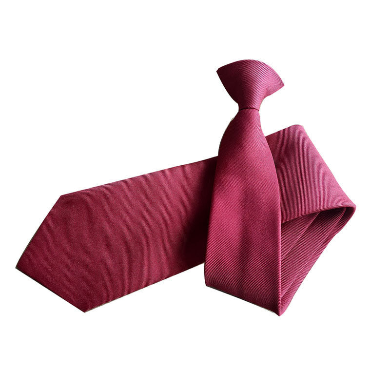 Black Buttoned Security Tie