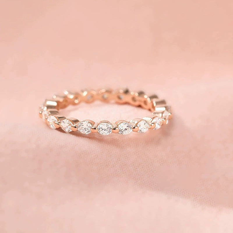 Zircon Silver Stacking Ring