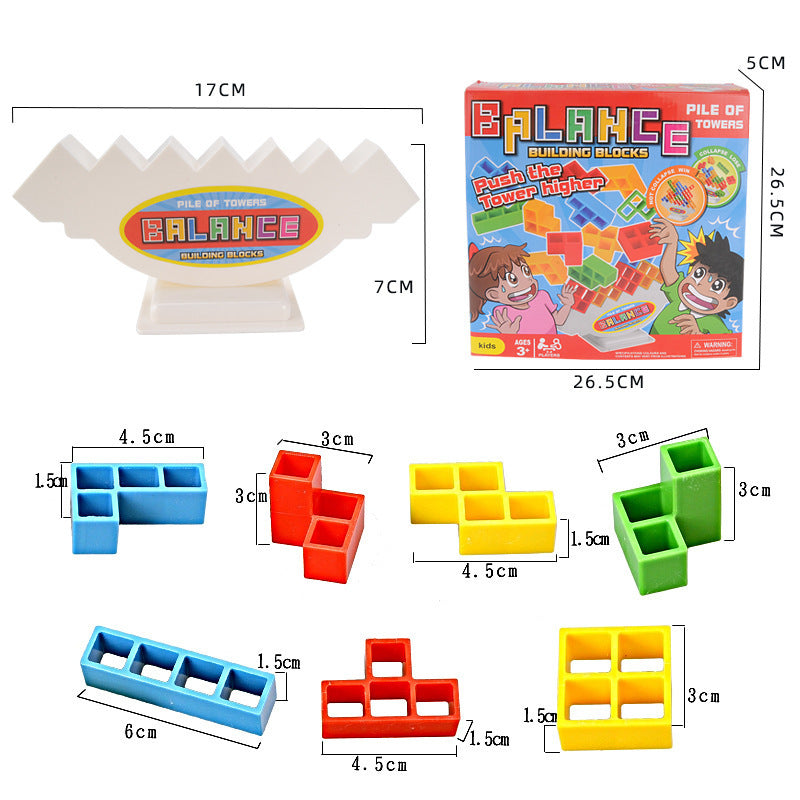 Family Tower Block Stacking Game