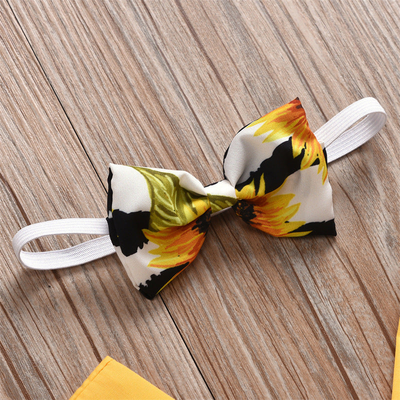 Baby Lace Sunflower Romper