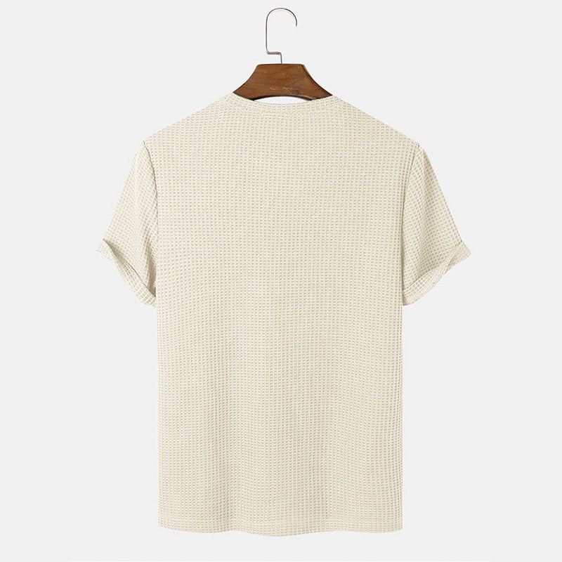 Men's Solid Color Crew Neck Tee
