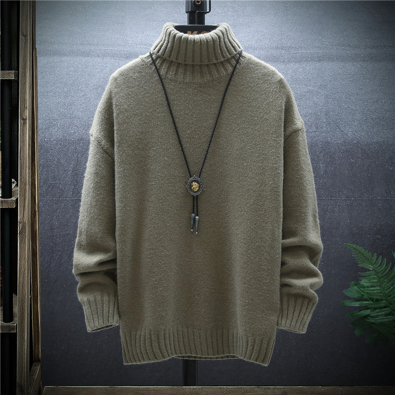 Velvet-Lined Crewneck Sweater