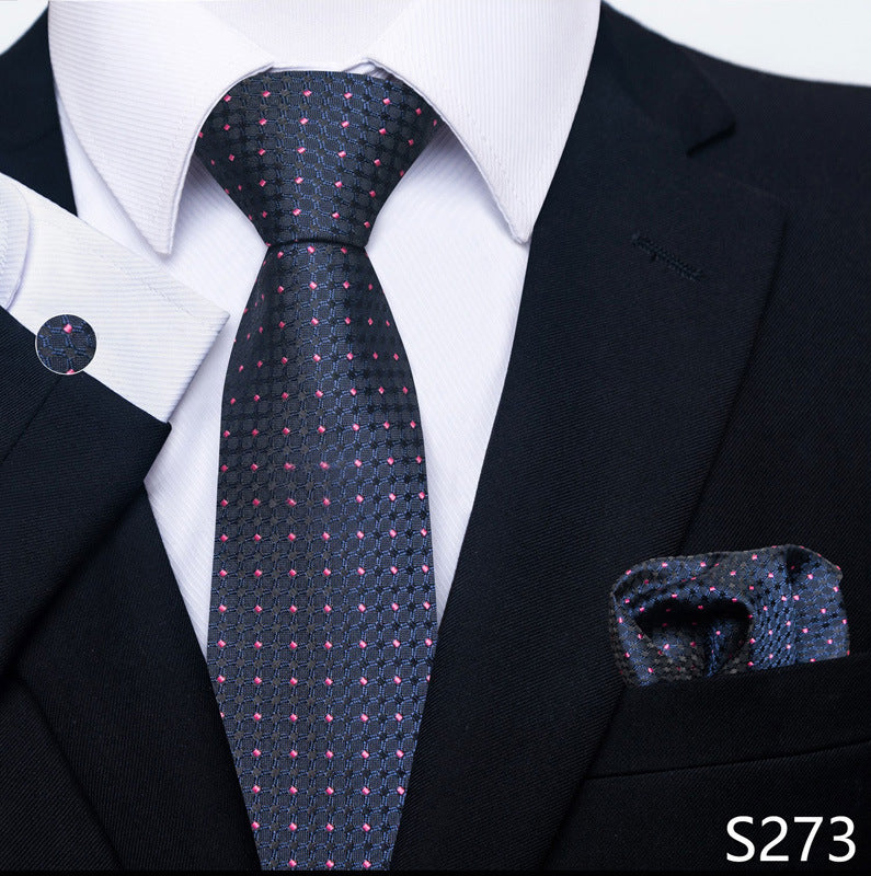 Men's Tie, Scarf & Cuff Buckle Set