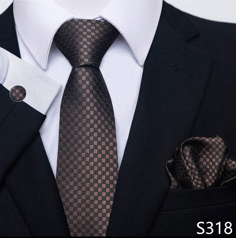 Men's Tie, Scarf & Cuff Buckle Set