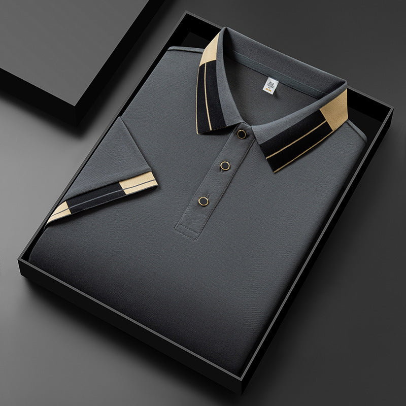 Men's Lapel Short Sleeve Shirt — Summer Casual