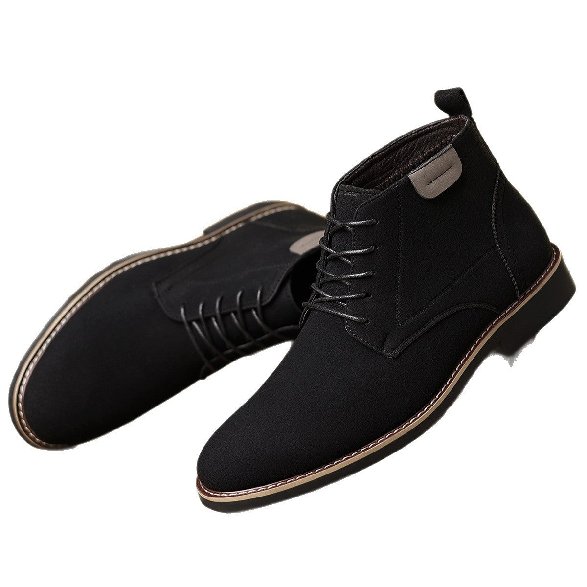 Men's High-Top Leather Boots