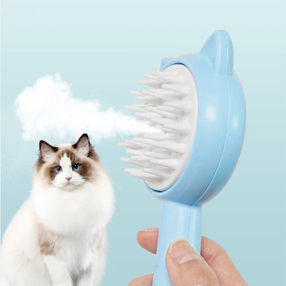 Self-Cleaning Pet Slicker Brush with Mist