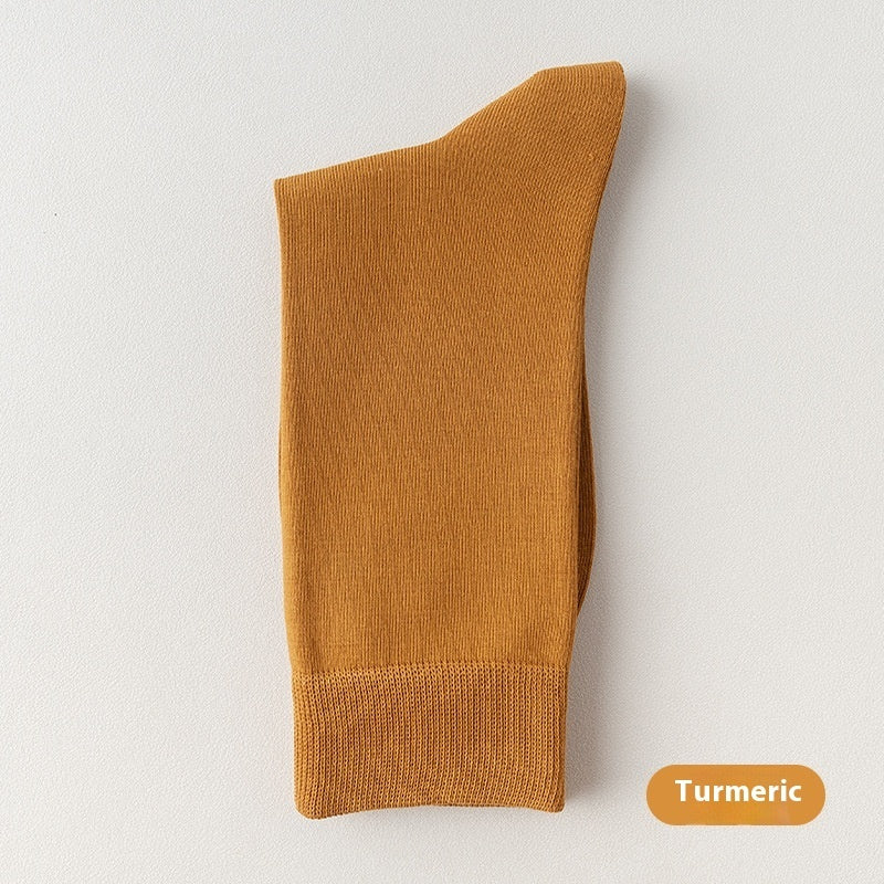 Cotton Mid-Calf Business Socks