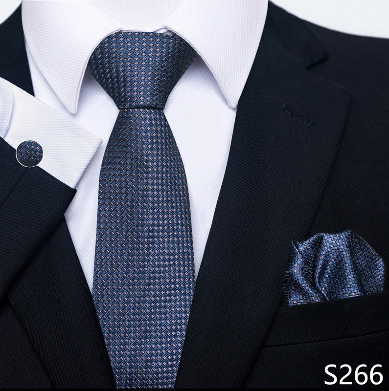 Men's Tie, Scarf & Cuff Buckle Set