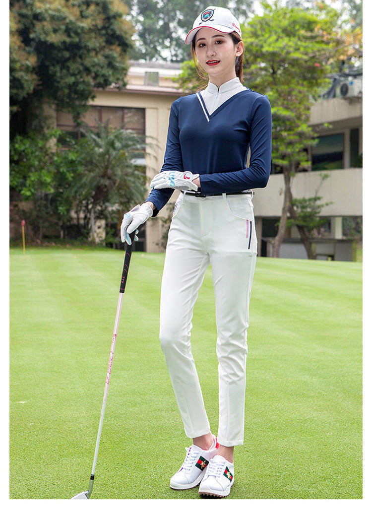 Women's Long-Sleeve Sun Protection Golf Top