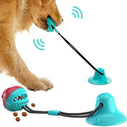 Suction-Cup Dog Tug & Chew Ball