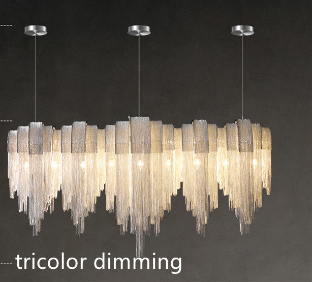 Tassel Aluminum Chain Chandelier