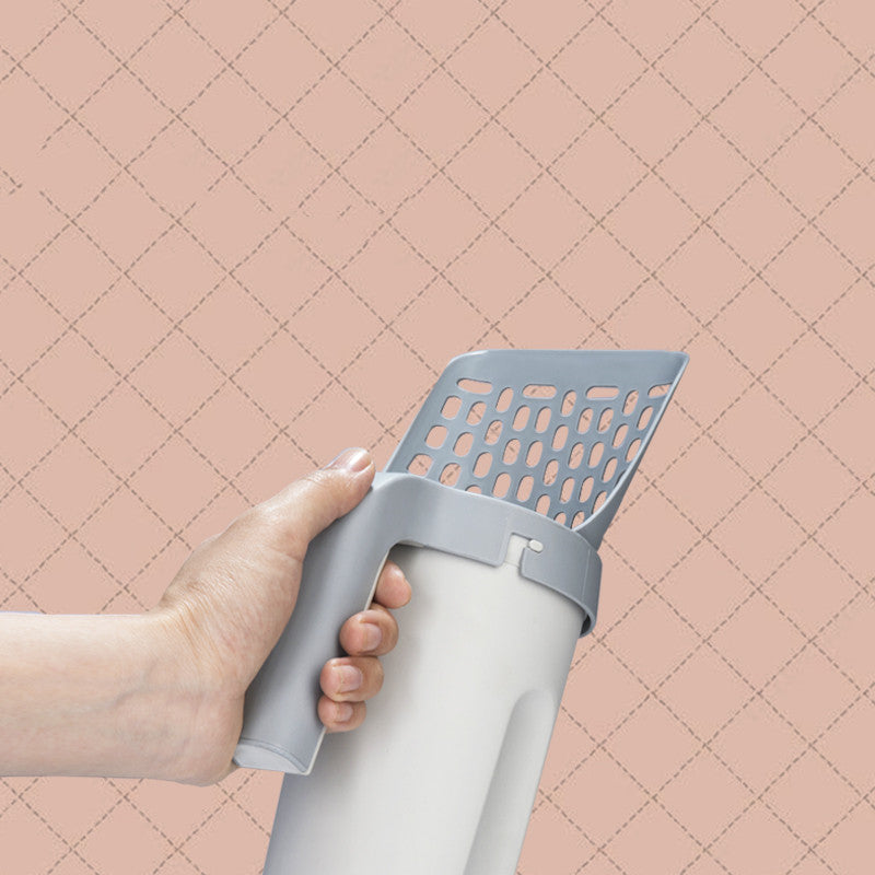 Lazy Cat Litter Scoop with Storage Box