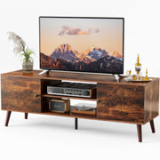 Black Panel TV Cabinet with Storage