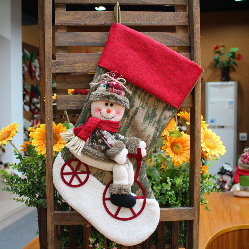 Santa Christmas Stocking Gift Bag