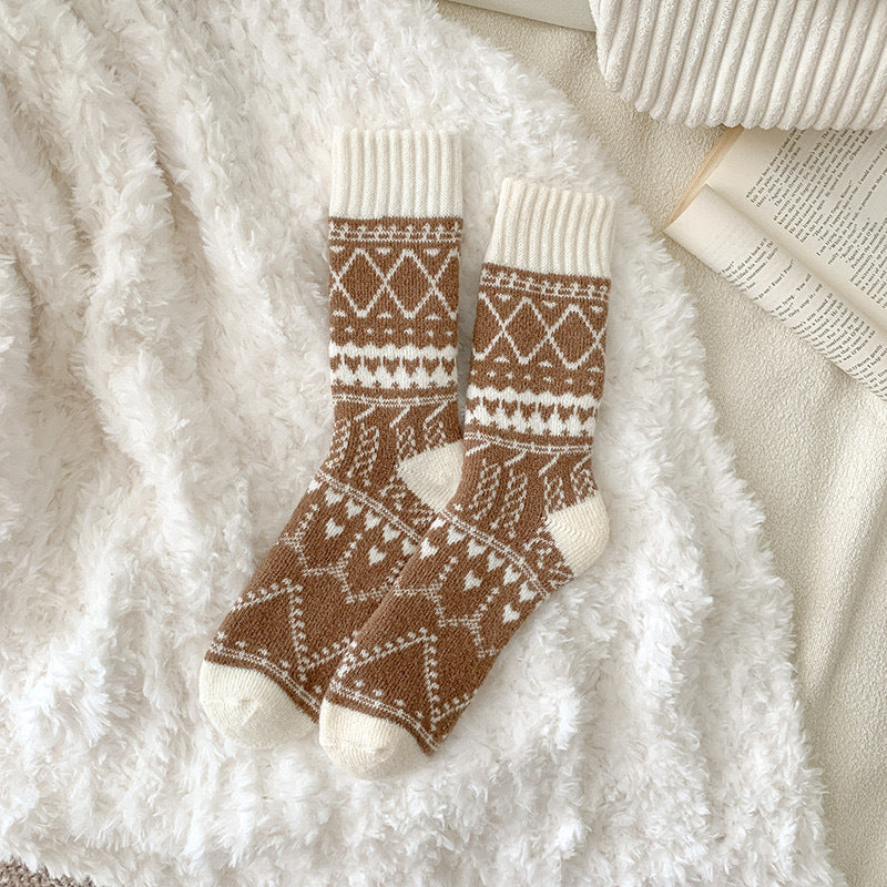 Winter Cashmere Mid-Calf Socks