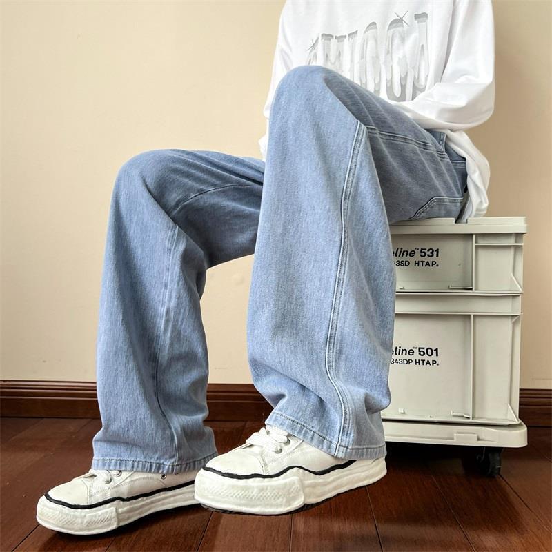 Men's Distressed Straight Jeans