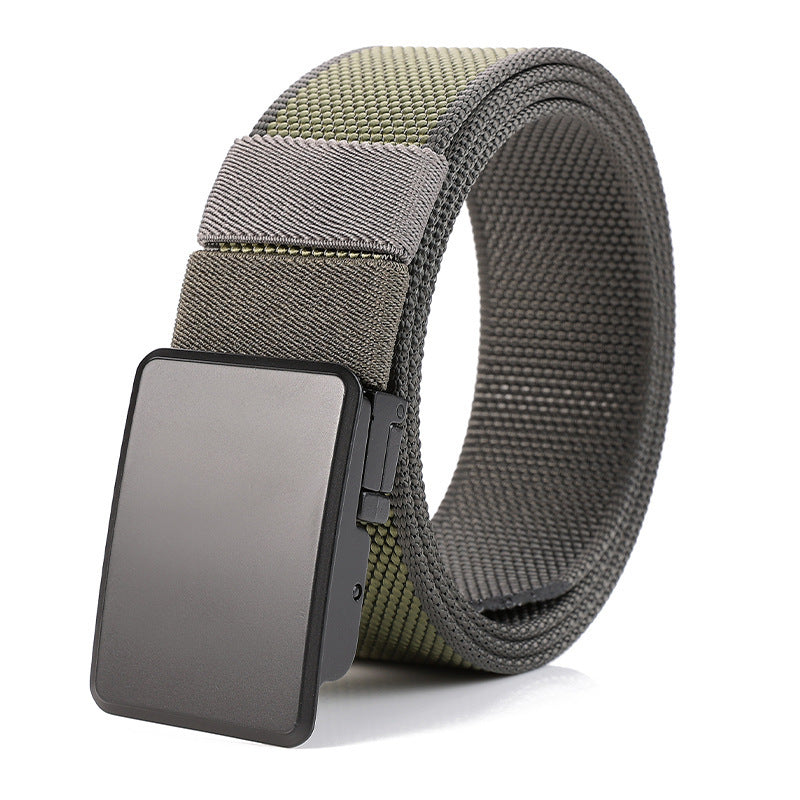 Men's Rotating-Buckle Reversible Nylon Belt