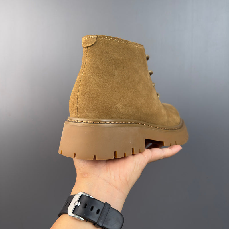 New Genuine Leather Suede Retro Casual British Men's Ankle Boots