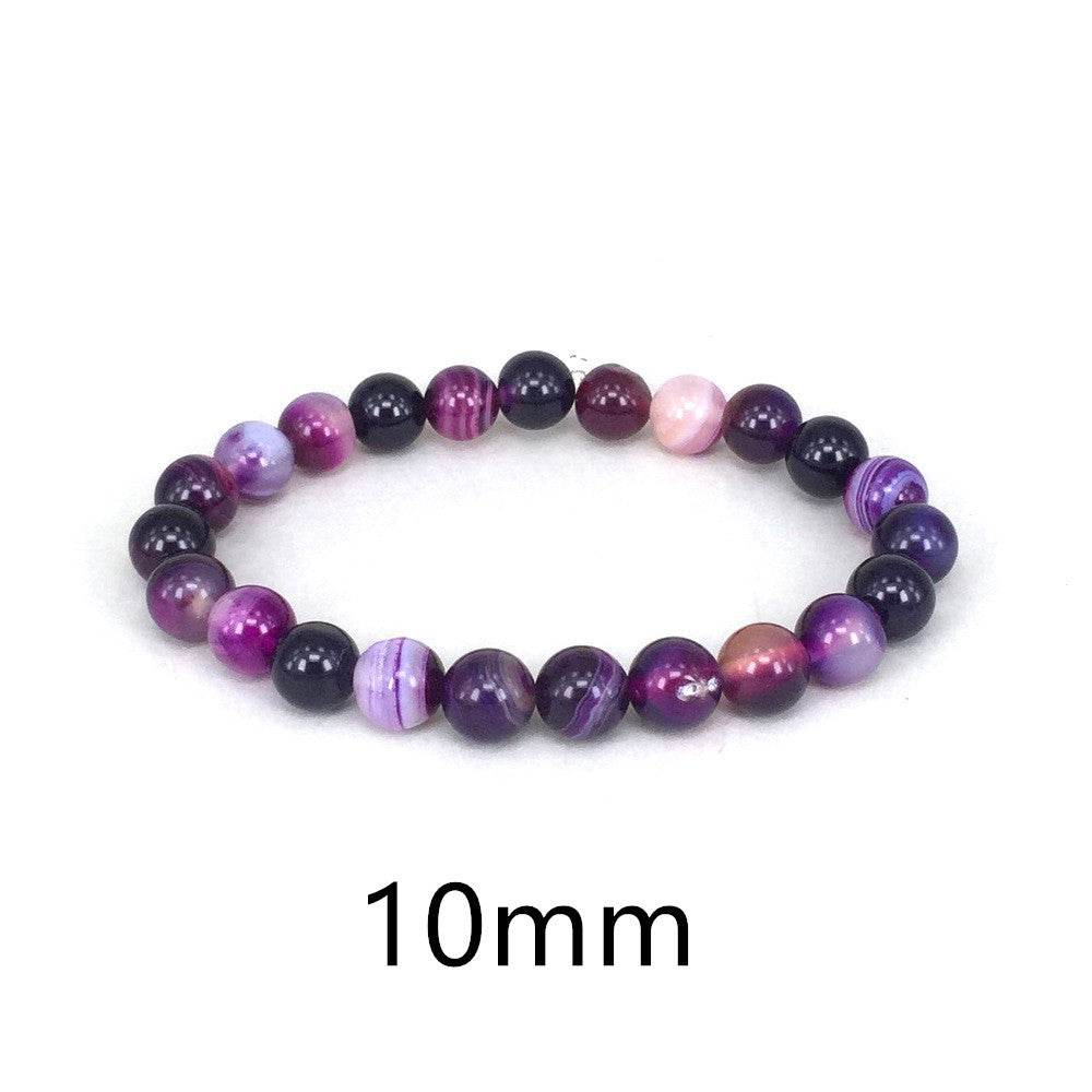Natural Stone Bracelet — Purple