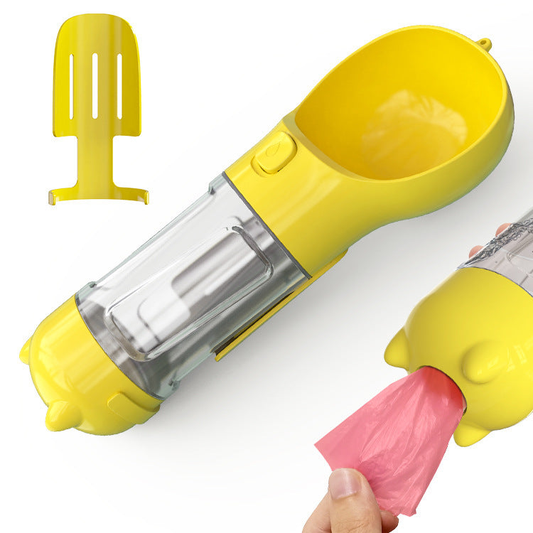 3-in-1 Travel Dog Water Bottle & Treat Dispenser