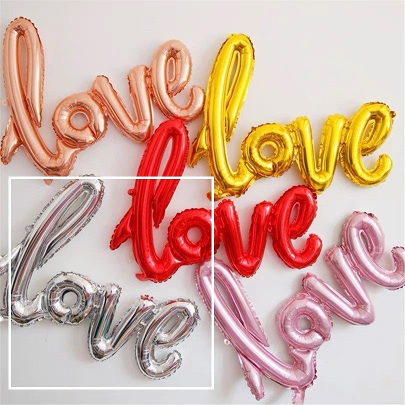 43-inch One-piece Love Balloon Aluminum Film Letter Balloon