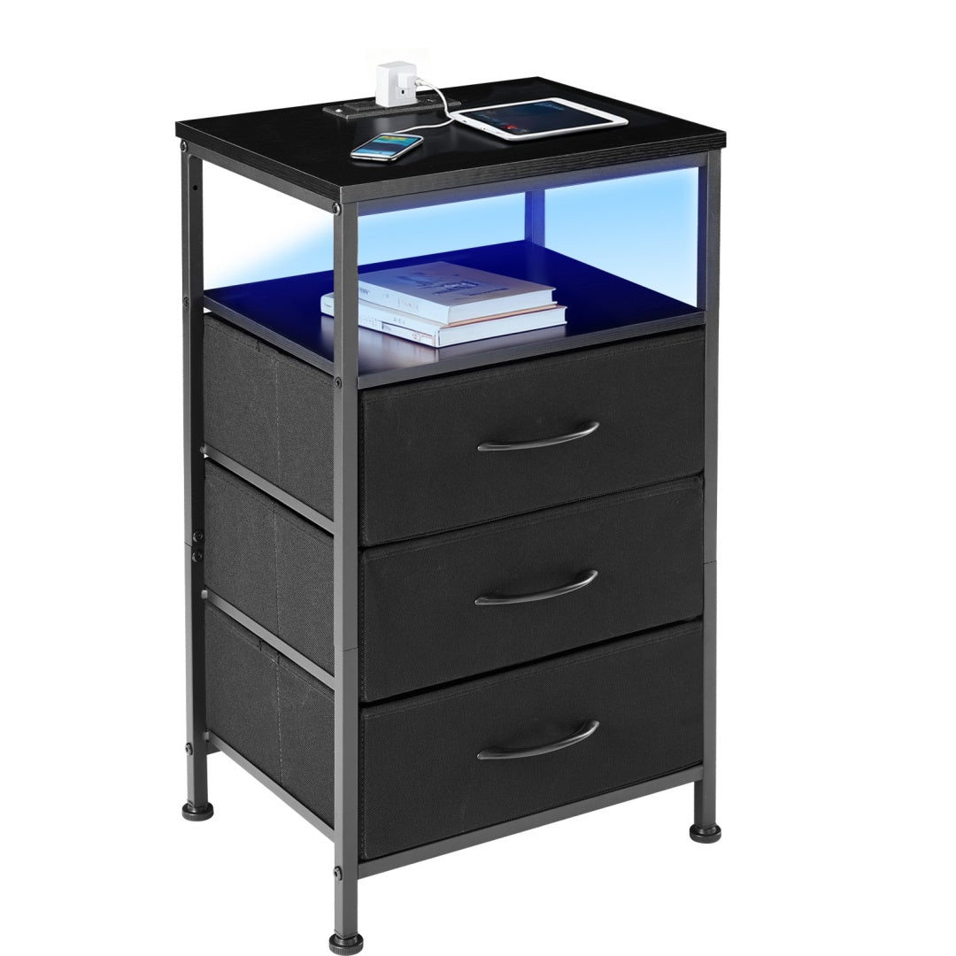 Charging-Station Nightstand with USB Ports
