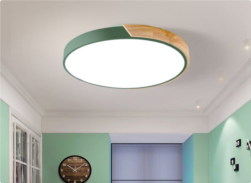 LED Macaron Round Bedroom Light