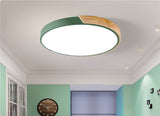 Led Ceiling Light Macaron Round Bedroom Light