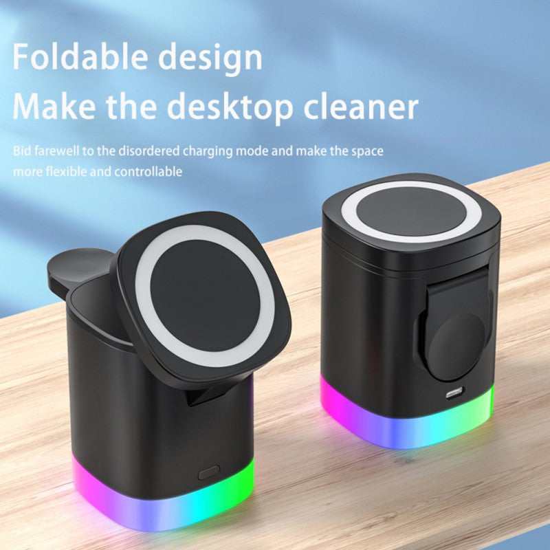 3-in-1 RGB Magnetic Wireless Charging Station