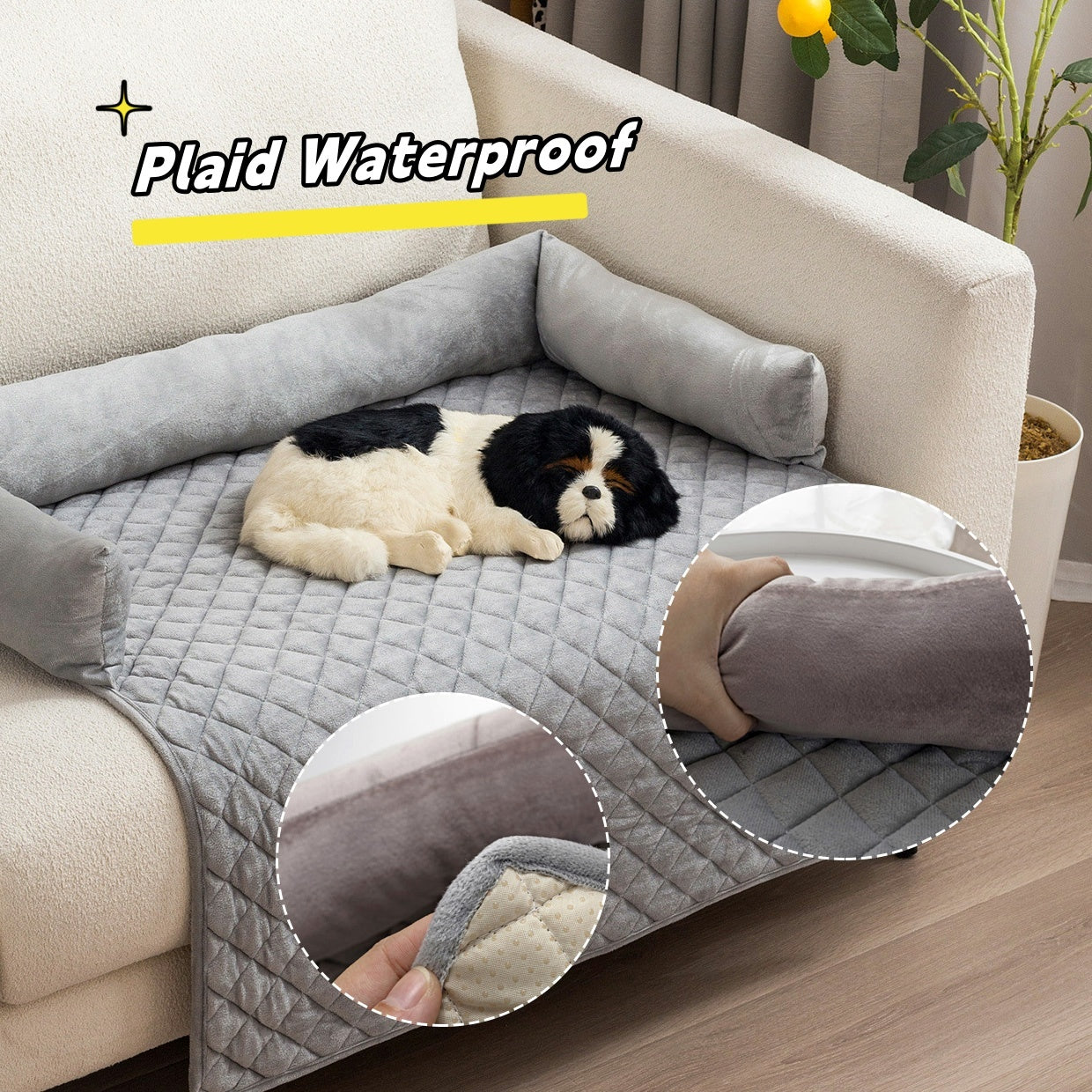 Warm Cushioned Dog Sofa Bed