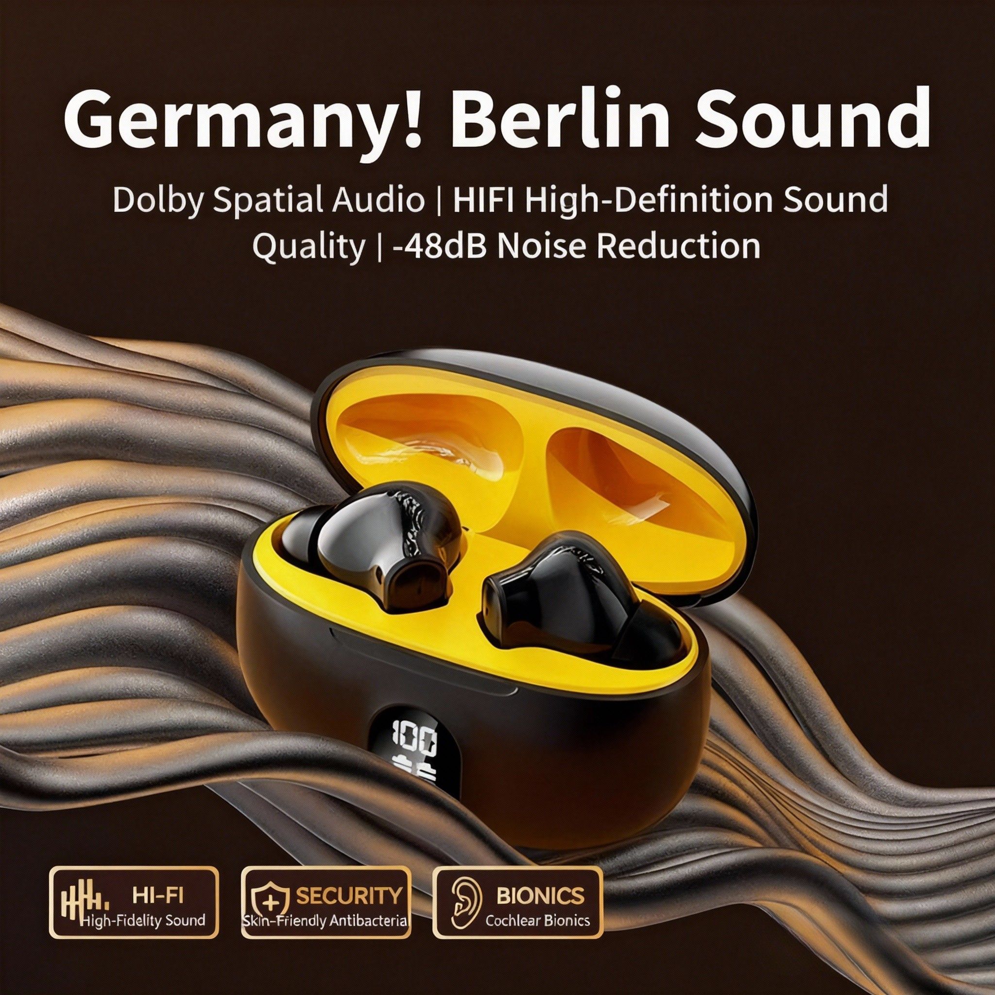 Bluetooth Headset with Digital Display